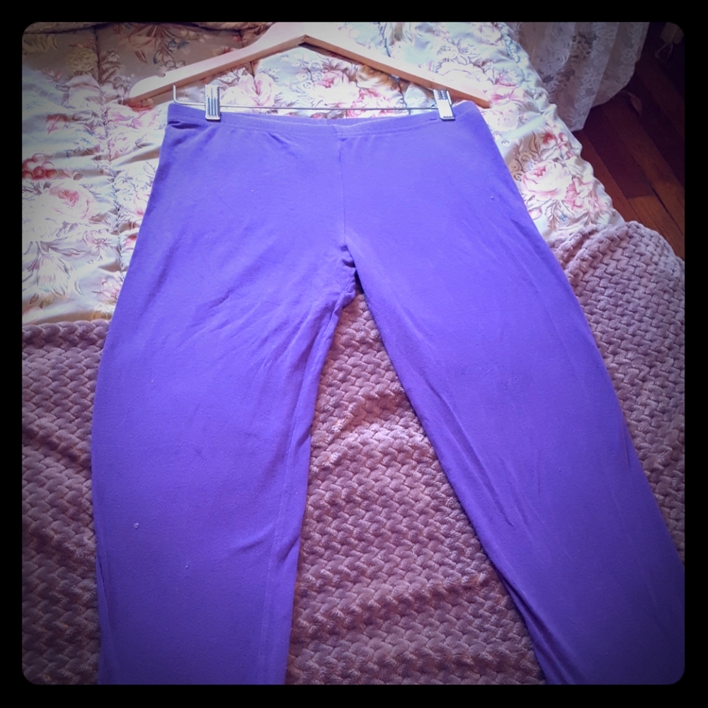 American Apparel Purple Leggings
